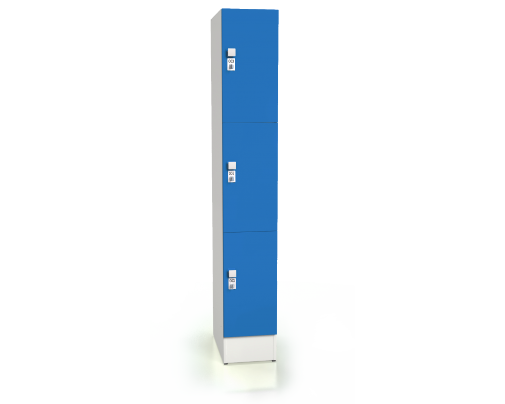 Premium lockers with three lockable boxes ALFORT AD 1920 x 300 x 520